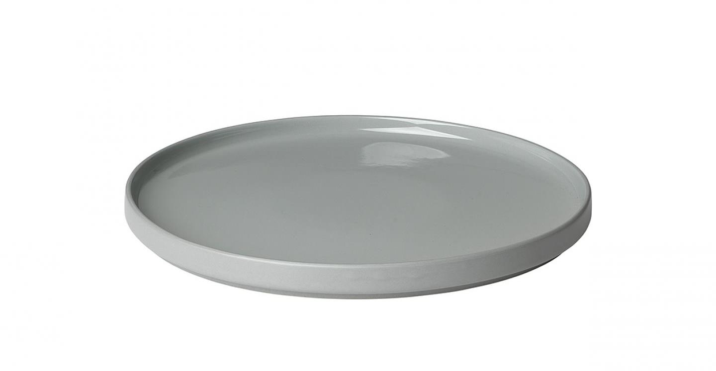 Mělký talíř PILAR 27 cm, štěrková šedá - Blomus
