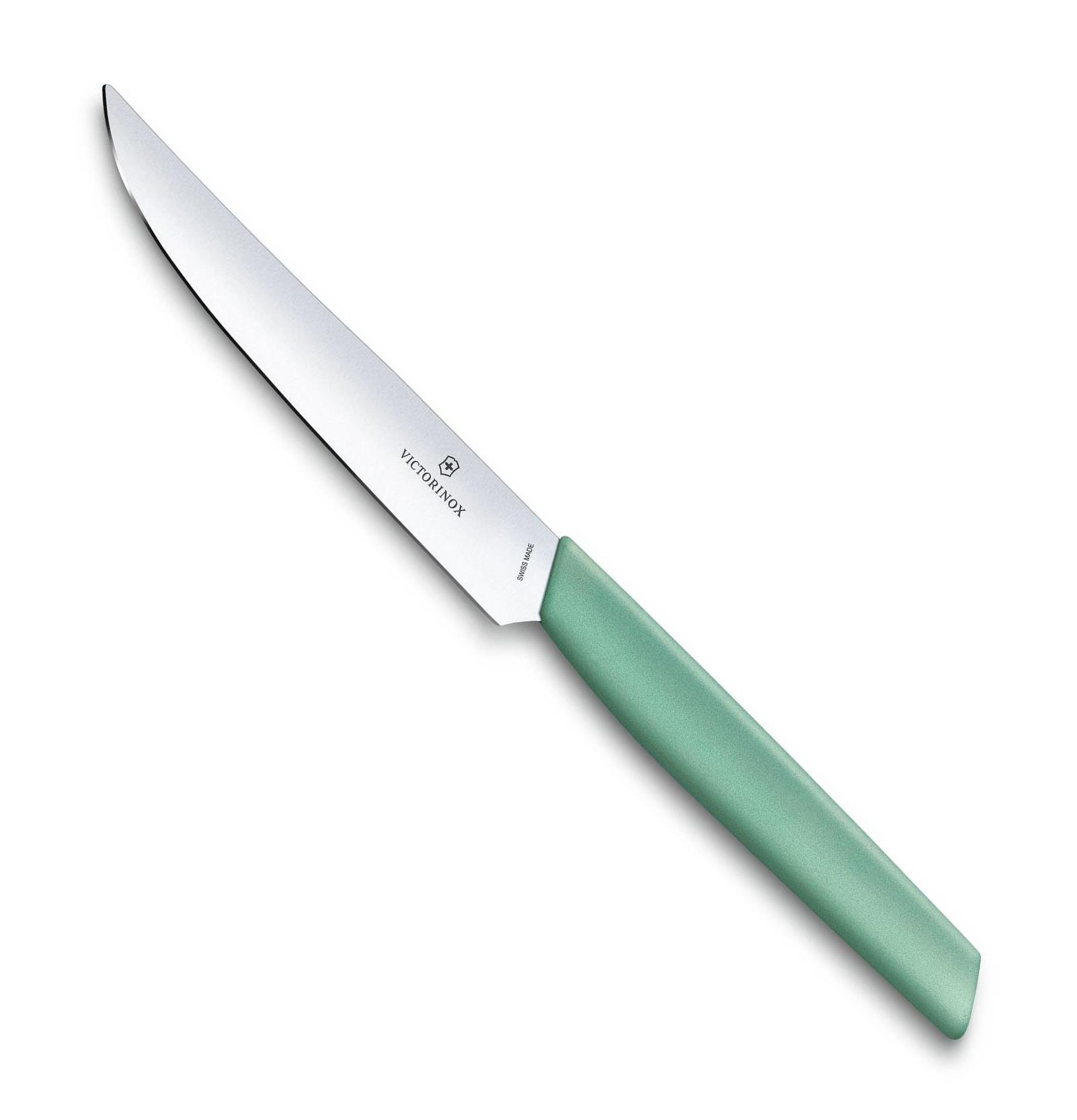 Steakový nůž 12 cm zelená SWISS MODERN - Victorinox