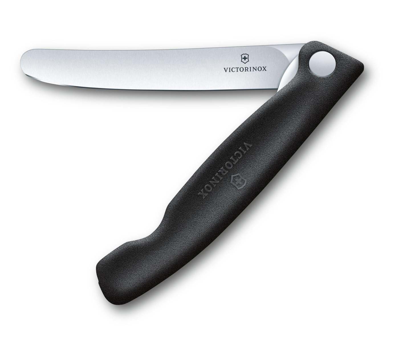 Skládací svačinový nůž SWISS CLASSIC s rovným ostřím černý - Victorinox