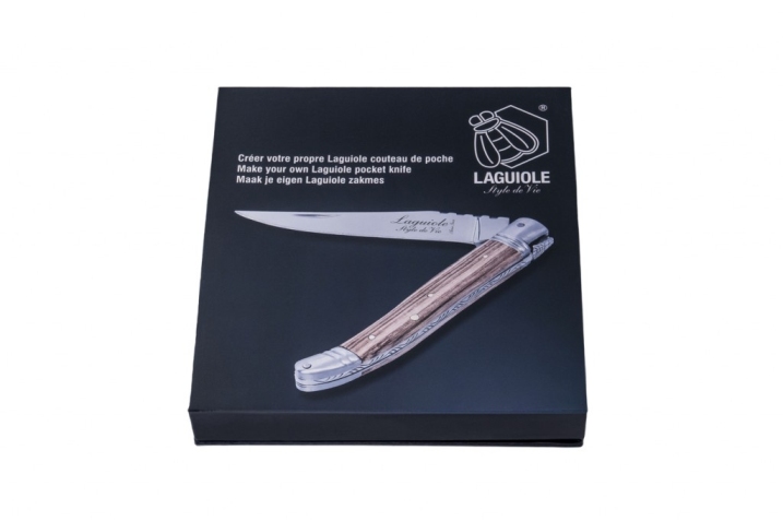 Kapesní nůž k sestavení LAGUIOLE LUXURY zebrano rukojeť - LAGUIOLE Style de Vie