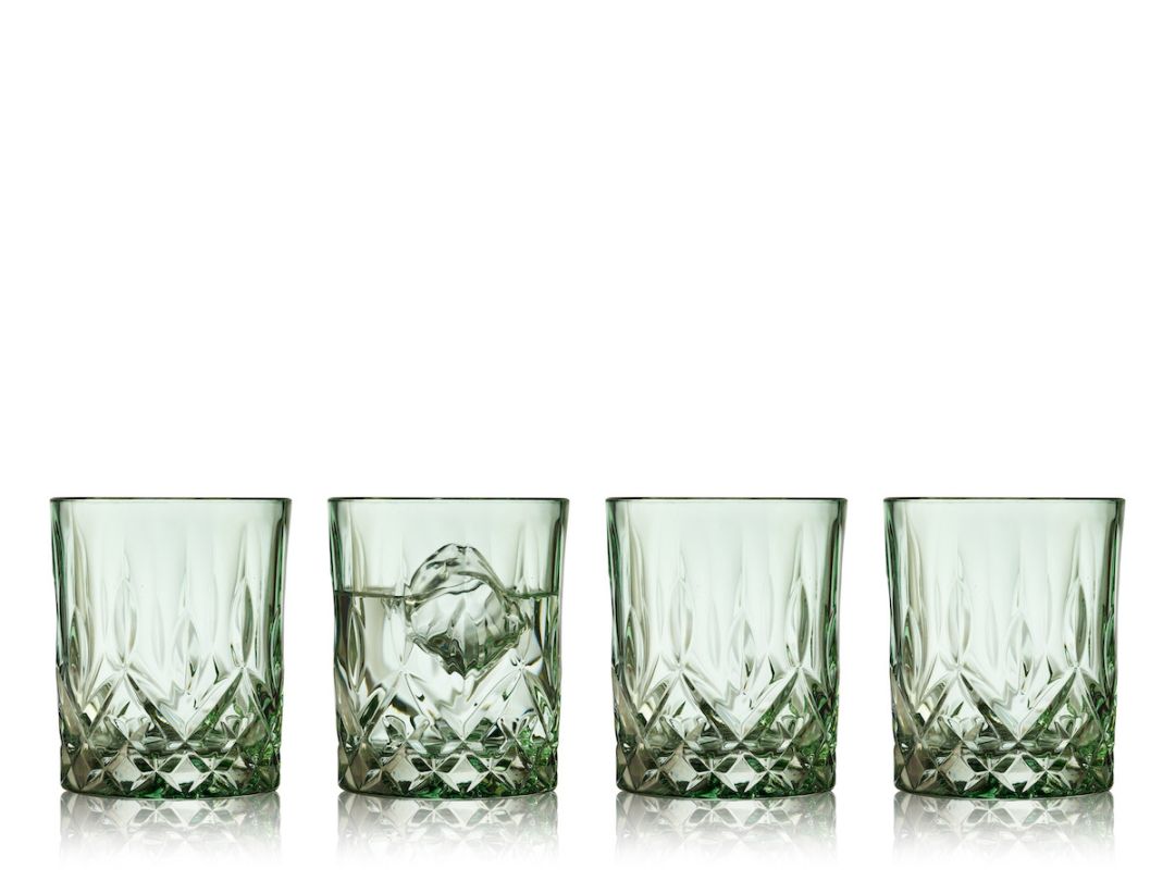 Set 4 sklenic na whisky Sorrento 32 ml, šedé - LYNGBY GLAS