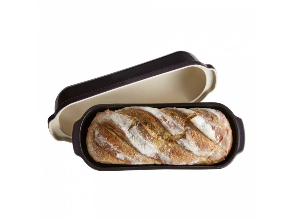Fotografie Forma na pečení chleba Specialities Charcoal pepřová 39,5 x 16 cm - Emile Henry