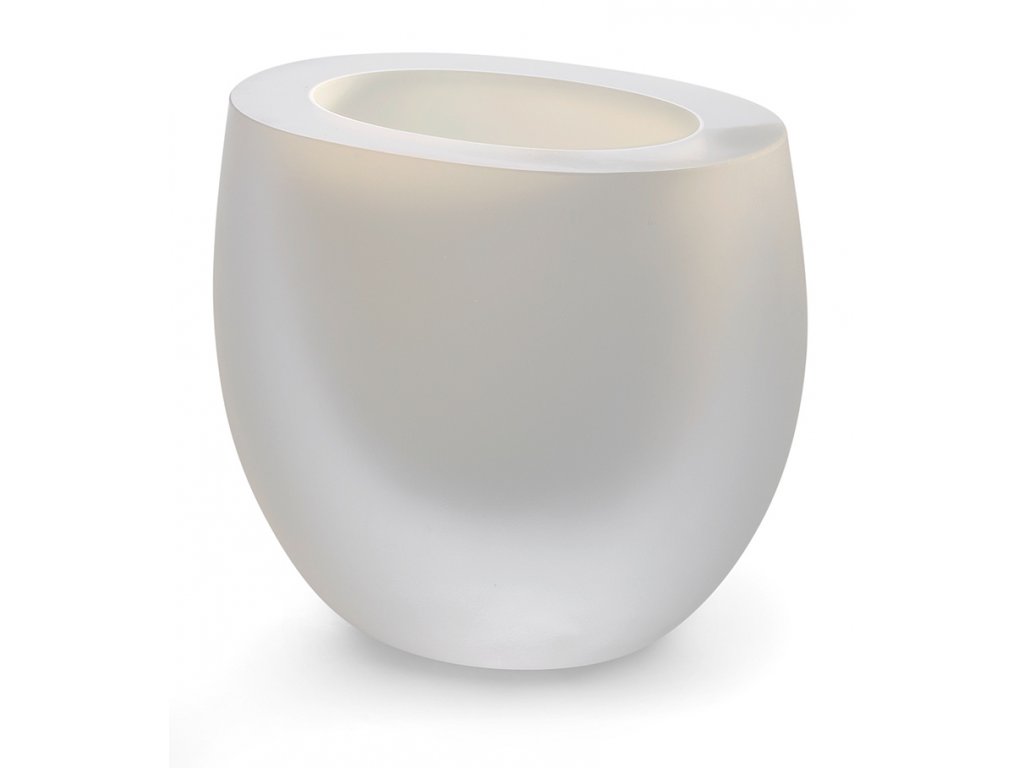Skleněná váza OPAC, bílá - PHILIPPI