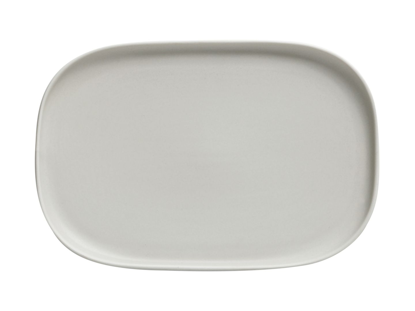 Obdélníkový mělký talíř Elemental 23,5 x 16 cm šedý - Maxwell&Williams