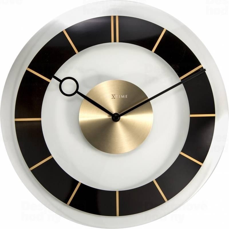 Nástěnné hodiny RETRO Black 31 cm - NEXTIME