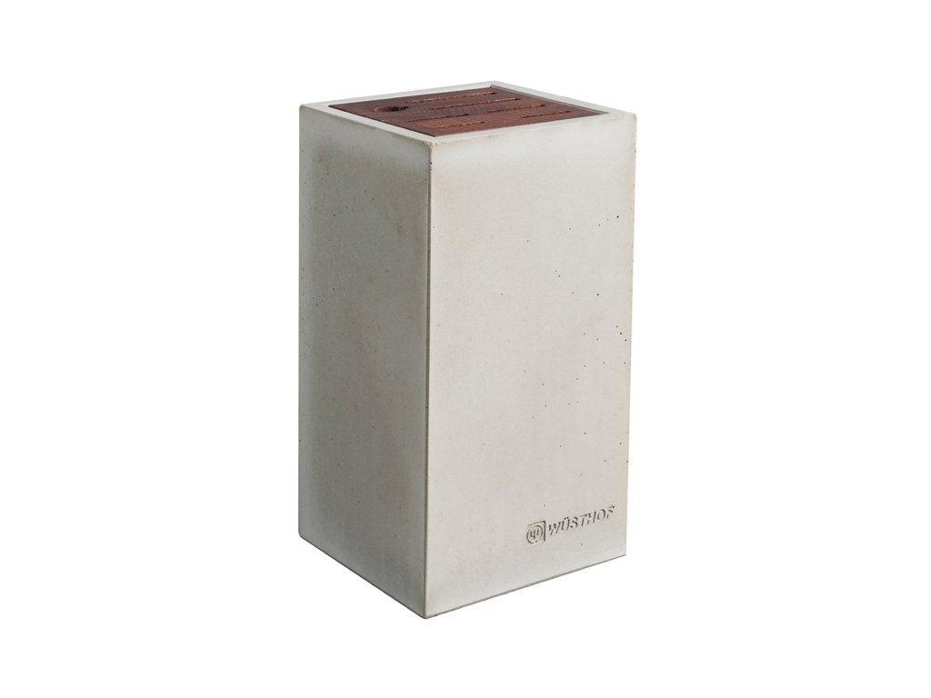 Blok na nože, na 7 ks, beton/termo bukové dřevo - Wüsthof Dreizack Solingen