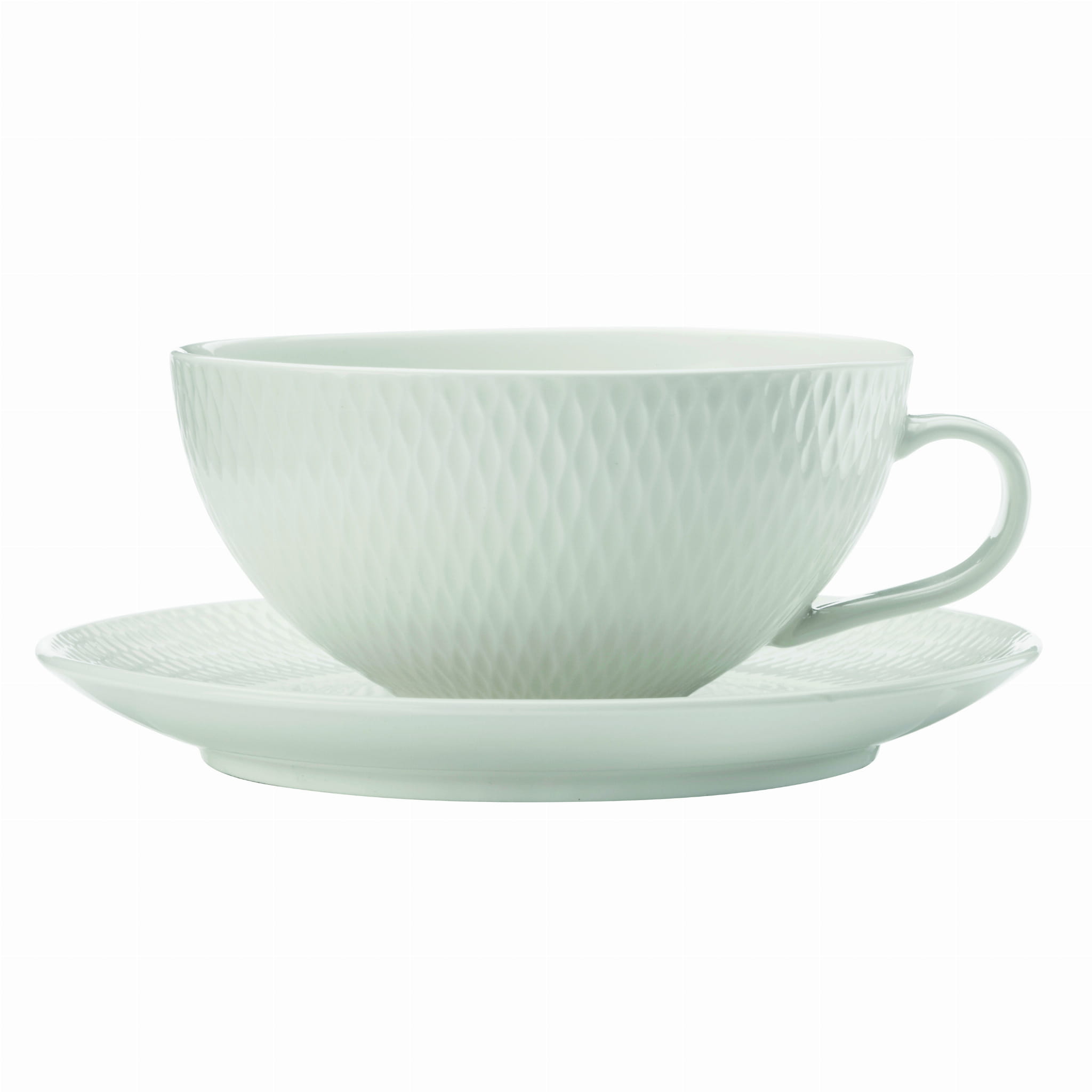 Fotografie Porcelánový šálek s podšálkem na čaj 250 ml DIAMONDS - Maxwell&Williams
