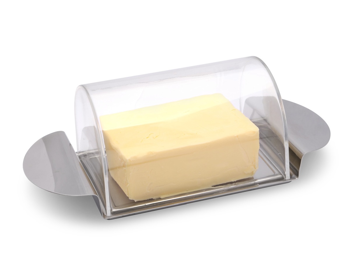 Dóza na máslo / sýr s průhledným krytem - WEIS