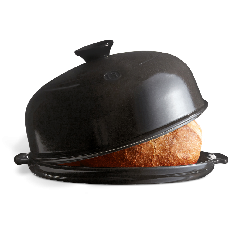 Fotografie Forma na pečení chleba Charcoal pepřová E-BALENÍ 33 x 28 cm - Emile Henry