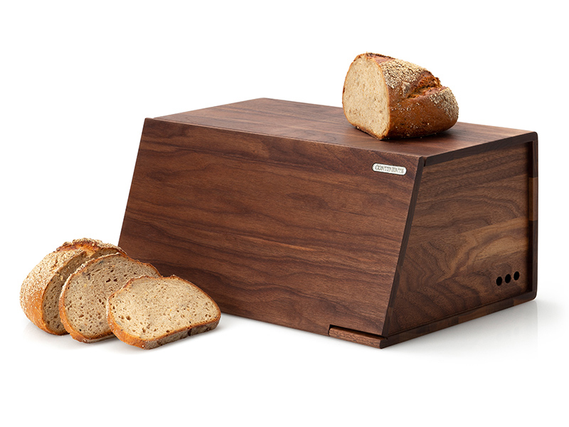 Dřevěný chlebník 40 x 26 cm vlašský ořech - Continenta