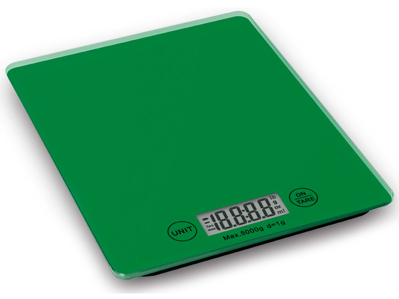 Digitální kuchyňská váha 16x21 cm, zelená - Weis