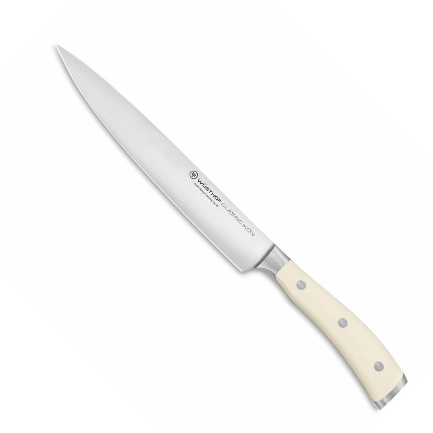 Fotografie Nůž na šunku CLASSIC IKON Creme White 20 cm - Wüsthof Dreizack Solingen