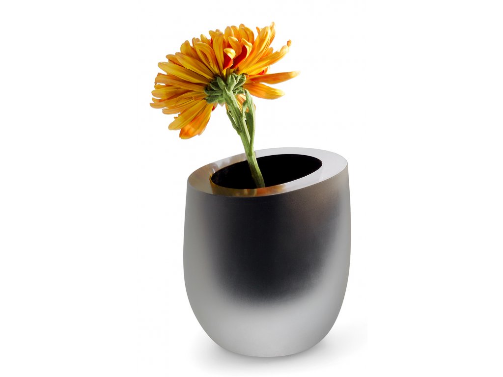 Skleněná váza OPAC, černá - PHILIPPI