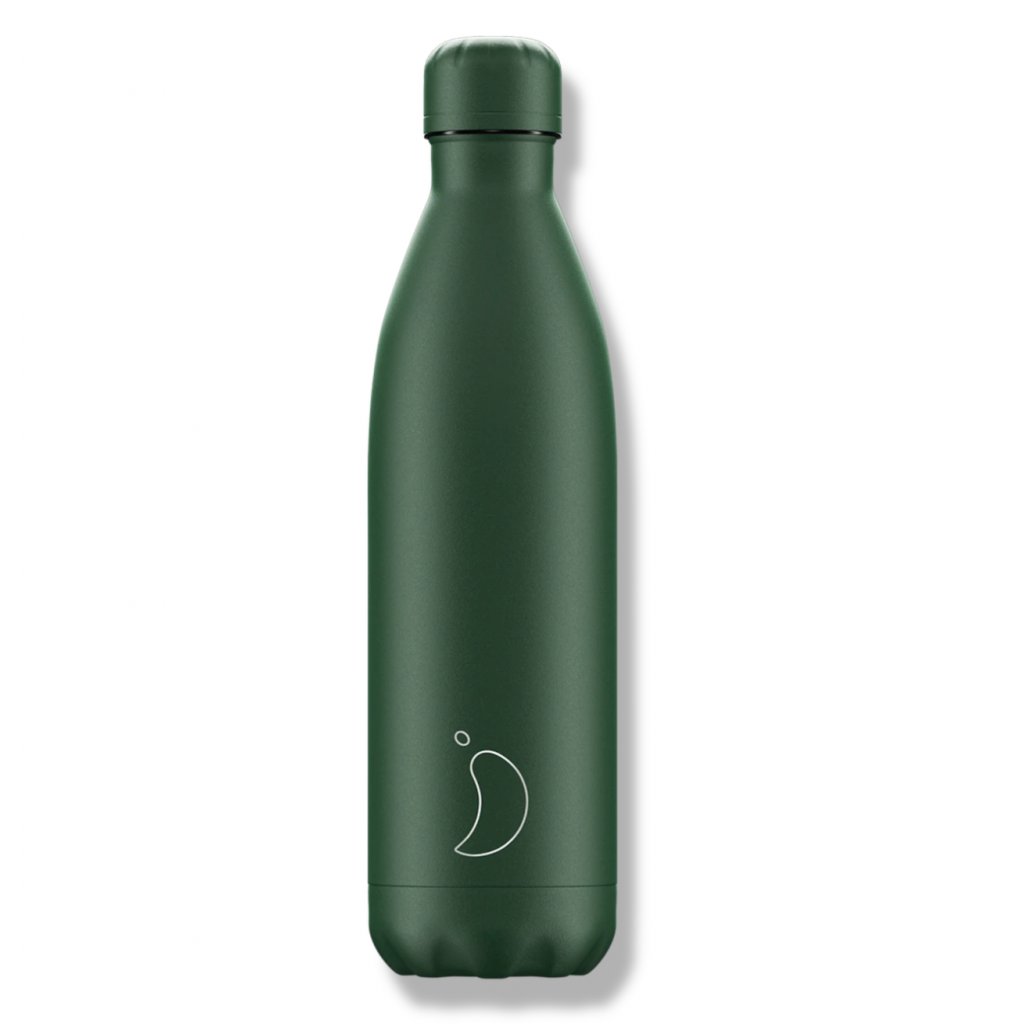 Termoláhev Chilly's Bottles - celá zelená - matná 750ml, edice Original