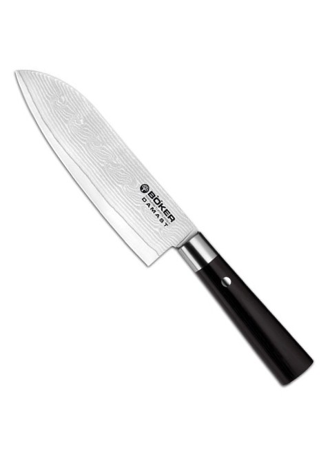 Damaškový Santoku Japonský nůž Damast Black 17 cm - Böker Solingen