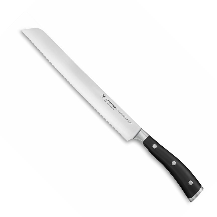 Nůž na chléb CLASSIC IKON 23 cm dvojité vroubkování - Wüsthof Dreizack Solingen