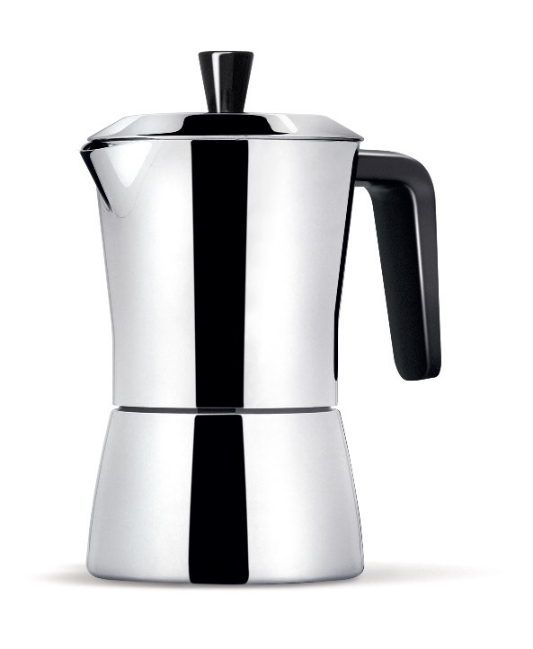 Kávovar TUA na 3 šálky 150 ml s redukcí na 1 šálek černý - Carlo Giannini