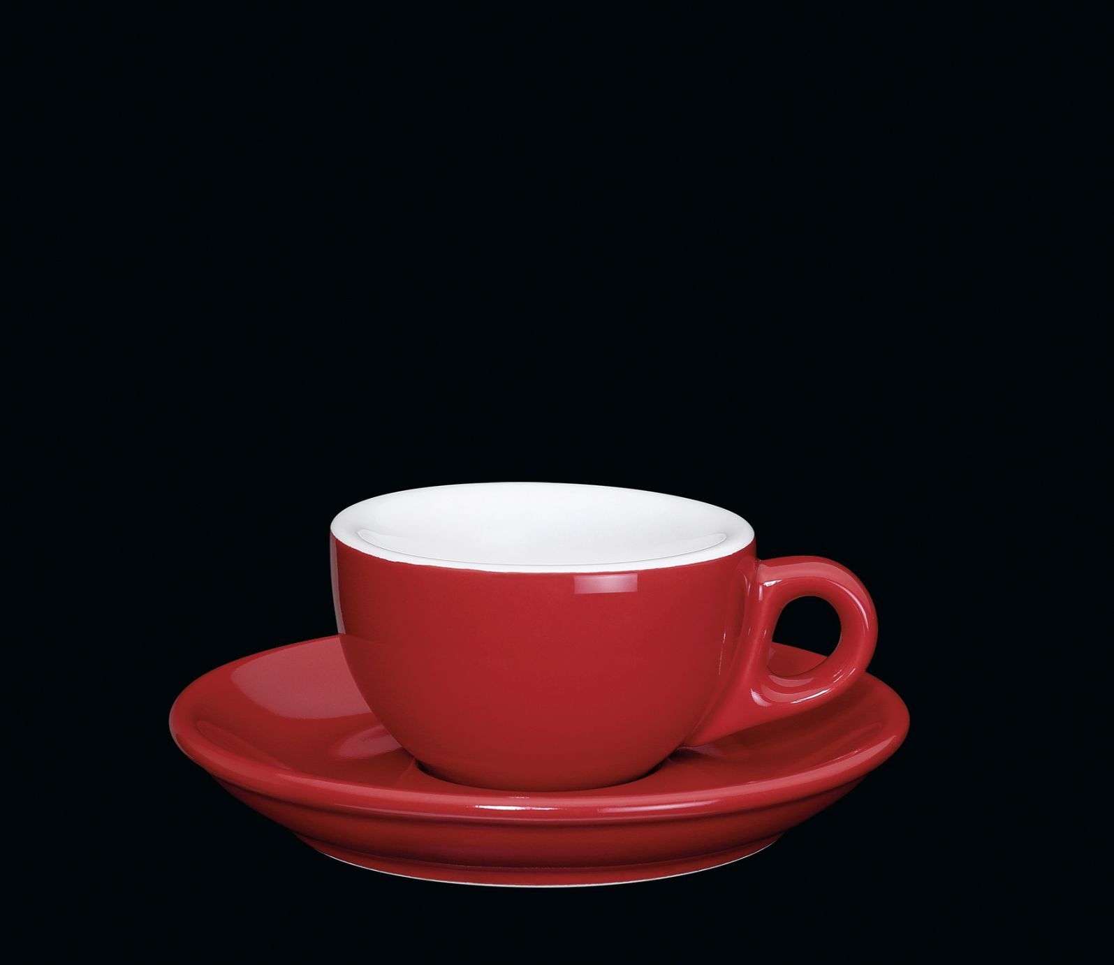 Porcelánový šálek na espresso červený 50 ml - Cilio