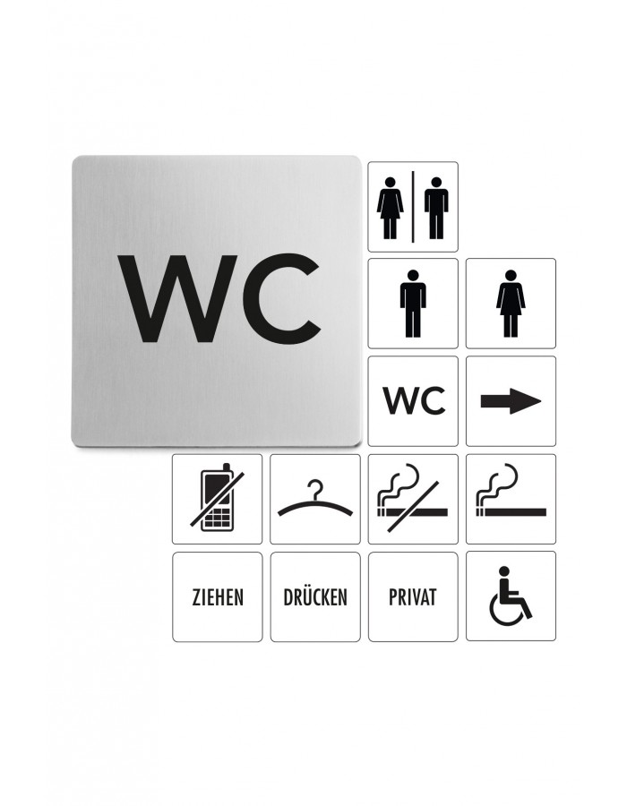 Tabulka s nápisem WC - ZACK