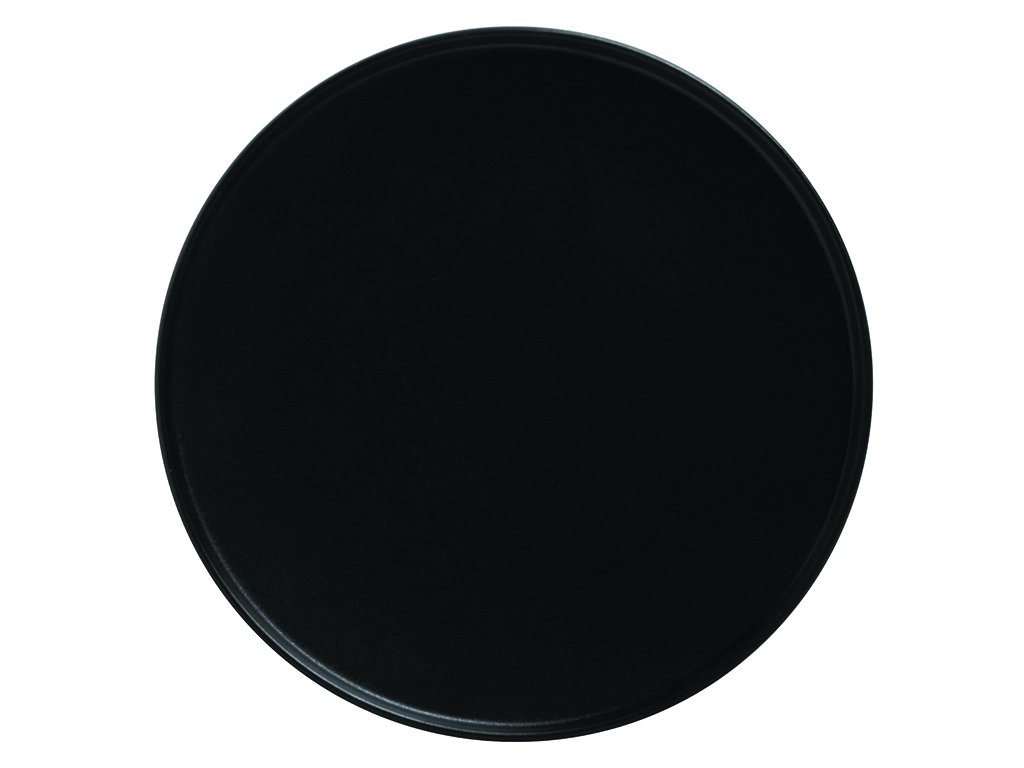 Porcelánový mělký talíř s vyšším okrajem CAVIAR 24,5 cm černý - Maxwell&Williams