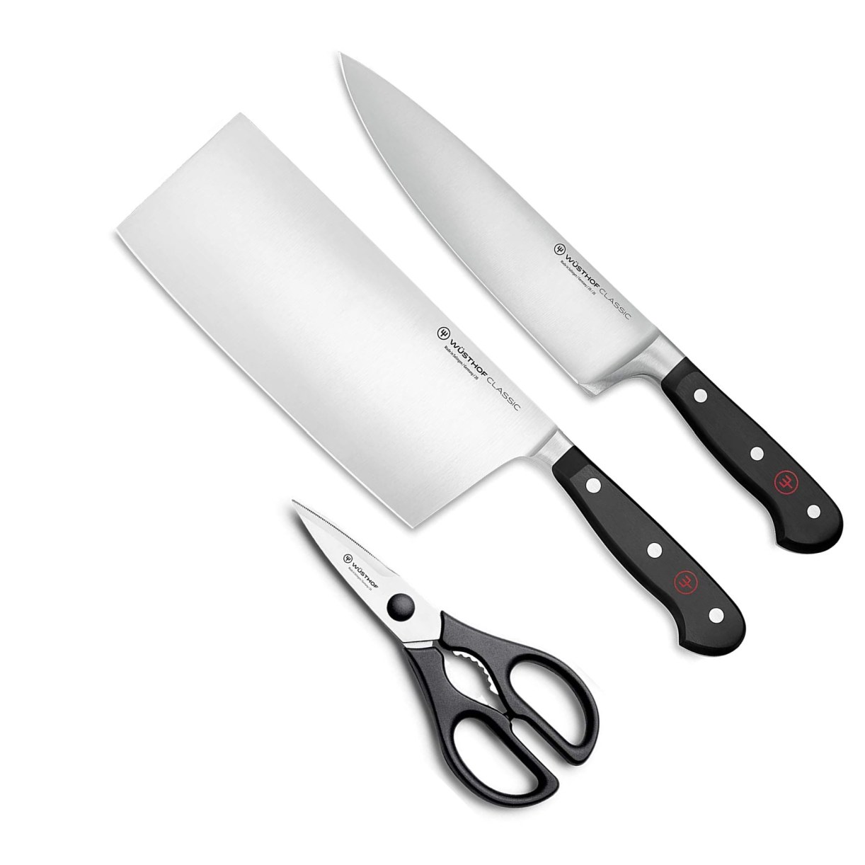 Sada kuchyňských nožů a nůžek CLASSIC 3 ks - Wüsthof Dreizack Solingen