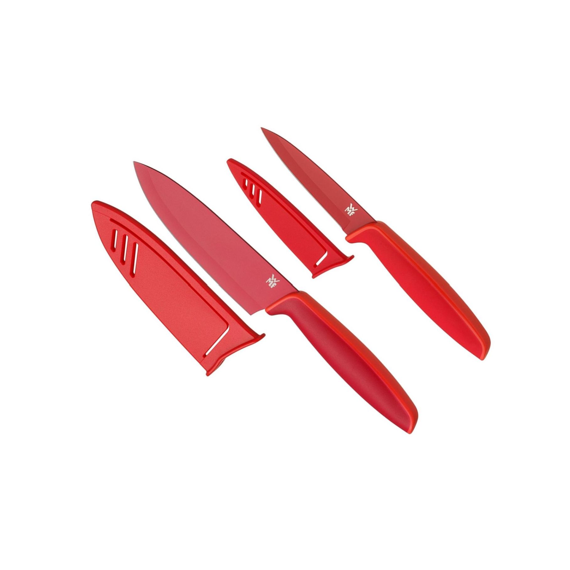 Set 2 ks kuchyňských nožů TOUCH, červený - WMF