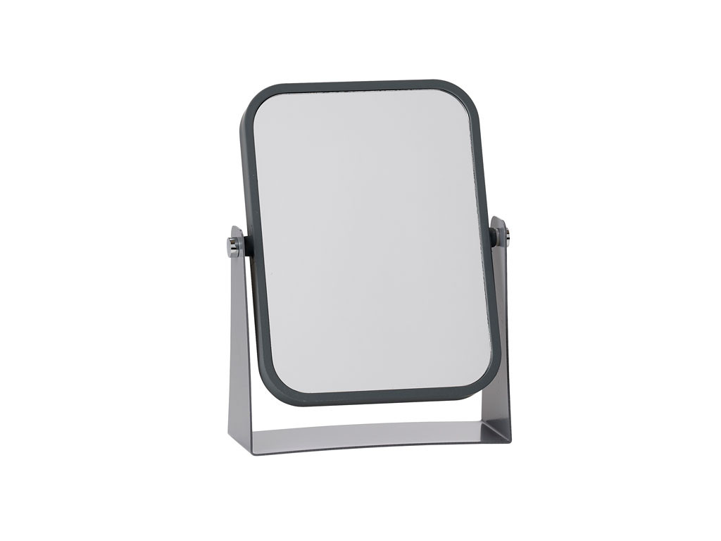 Oboustranné stolní kosmetické zrcadlo, šedé - ZONE DEMMARK