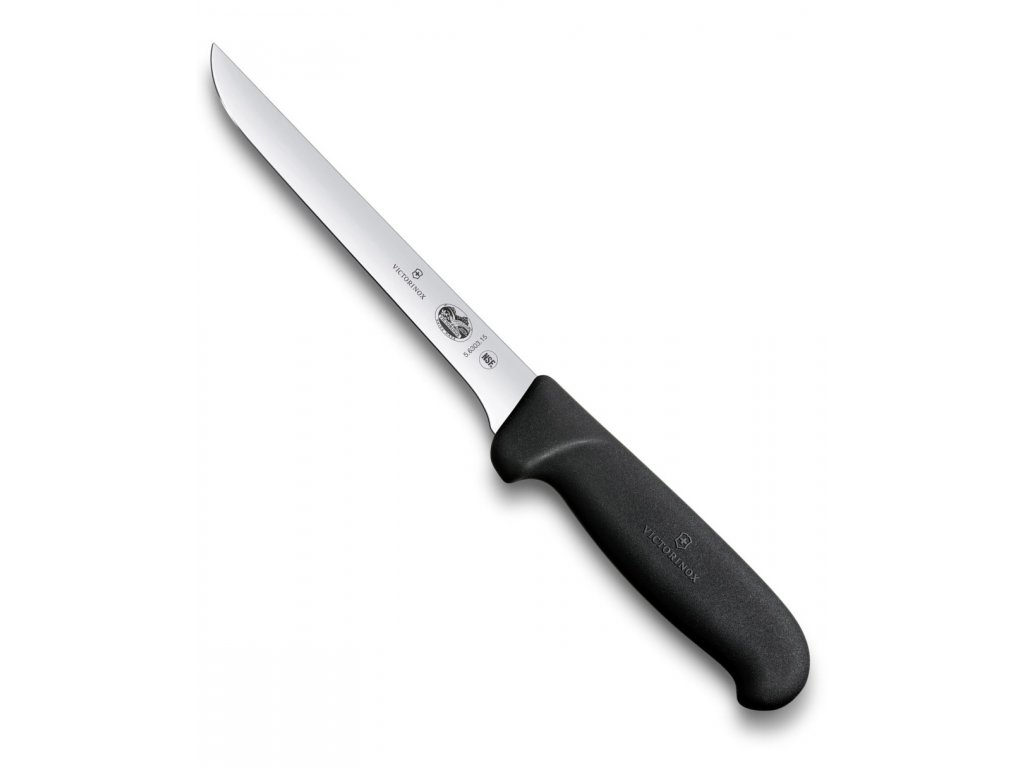 Vykošťovací nůž FIBROX 15 cm černý - Victorinox