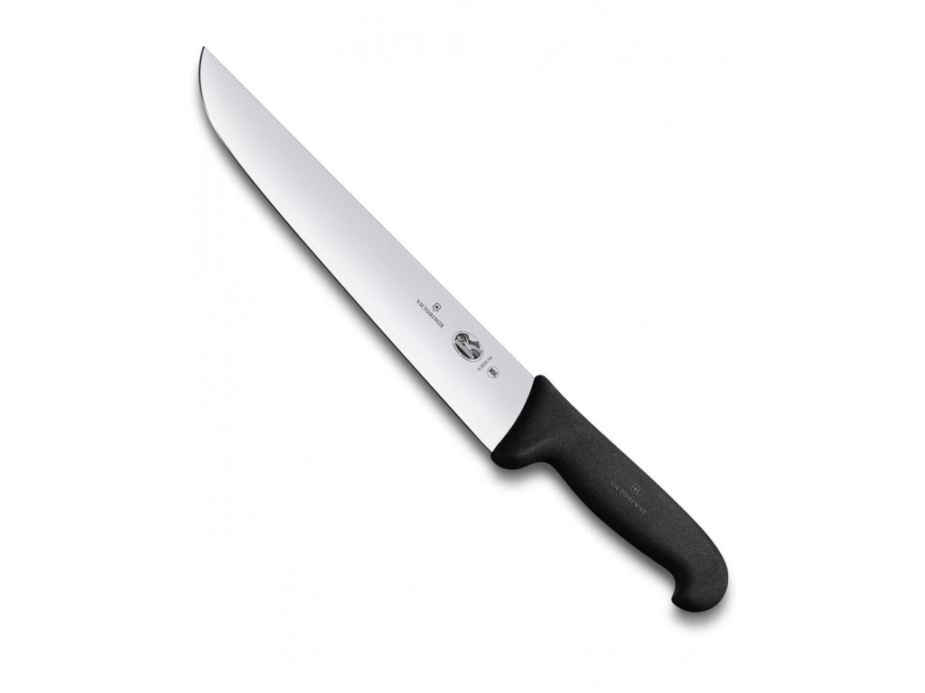 Řeznický nůž FIBROX 16 cm černý - Victorinox