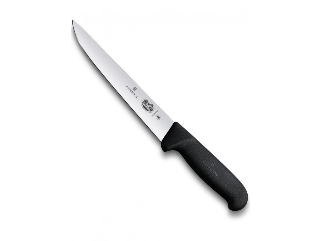 Kuchyňský plátkovací nůž FIBROX 18 cm černý - Victorinox