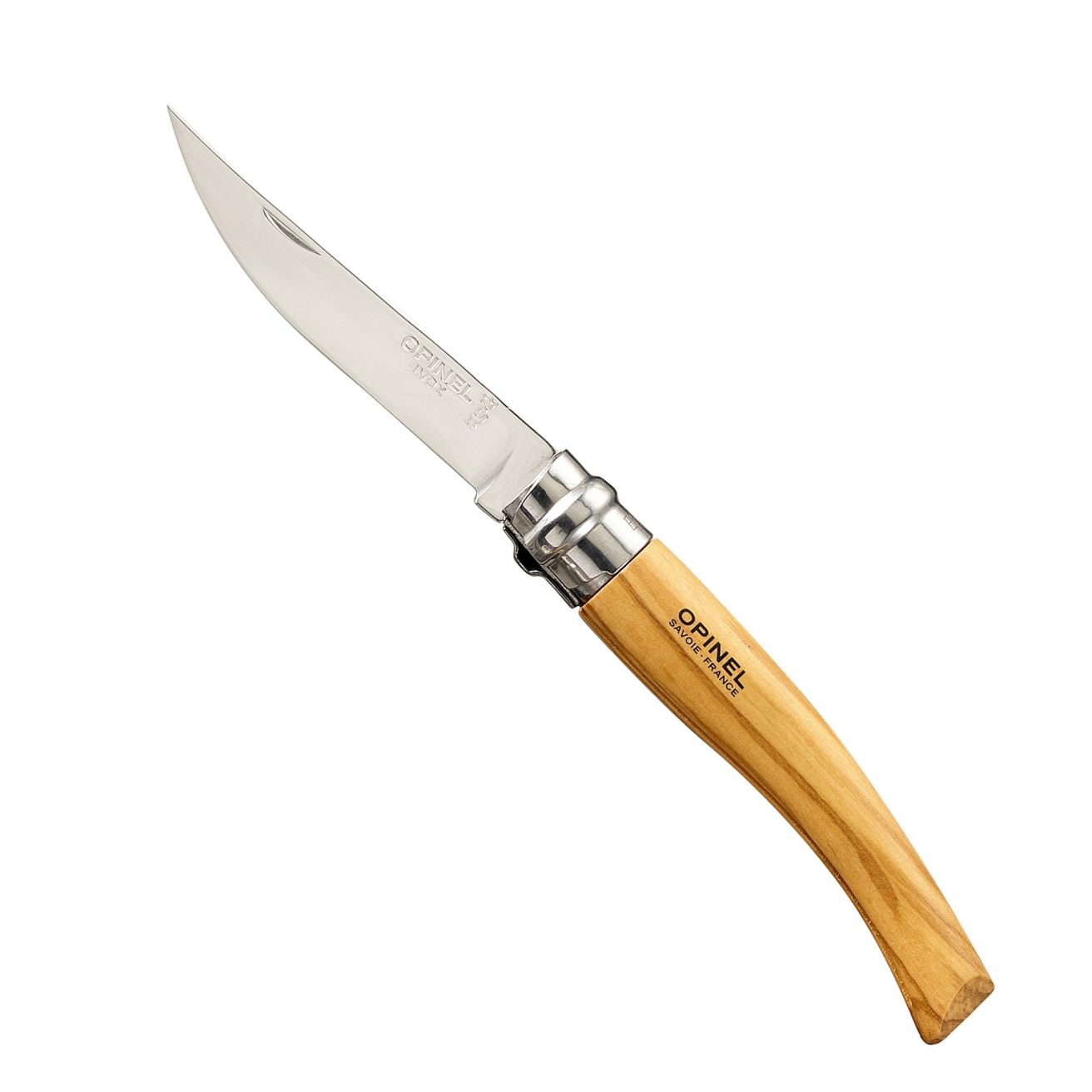 Zavírací nůž Opinel VR N°08 Inox Slim Olive 8 cm olivový - Opinel