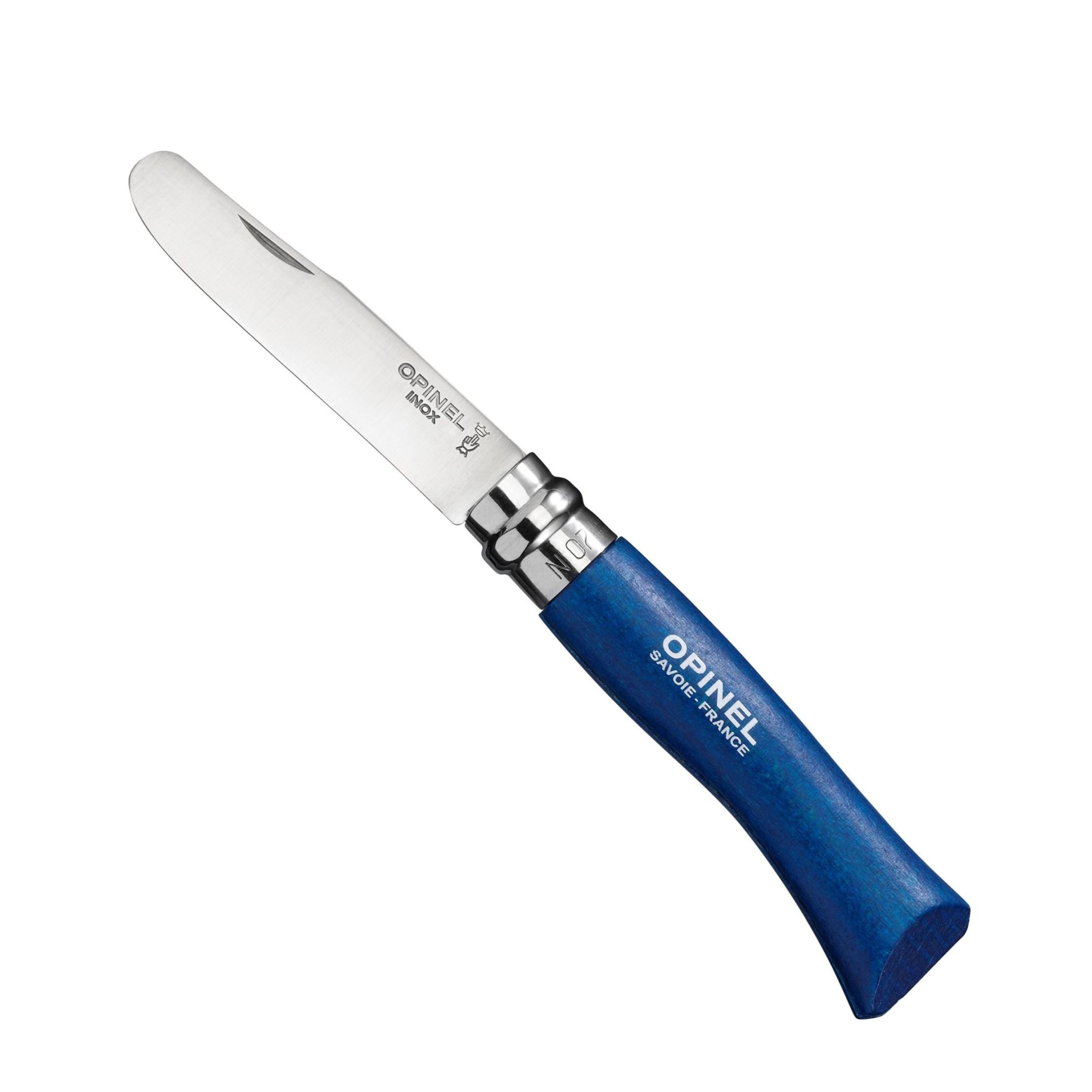Zavírací nůž My First Opinel VR N°07 Inox modrý 8 cm - Opinel