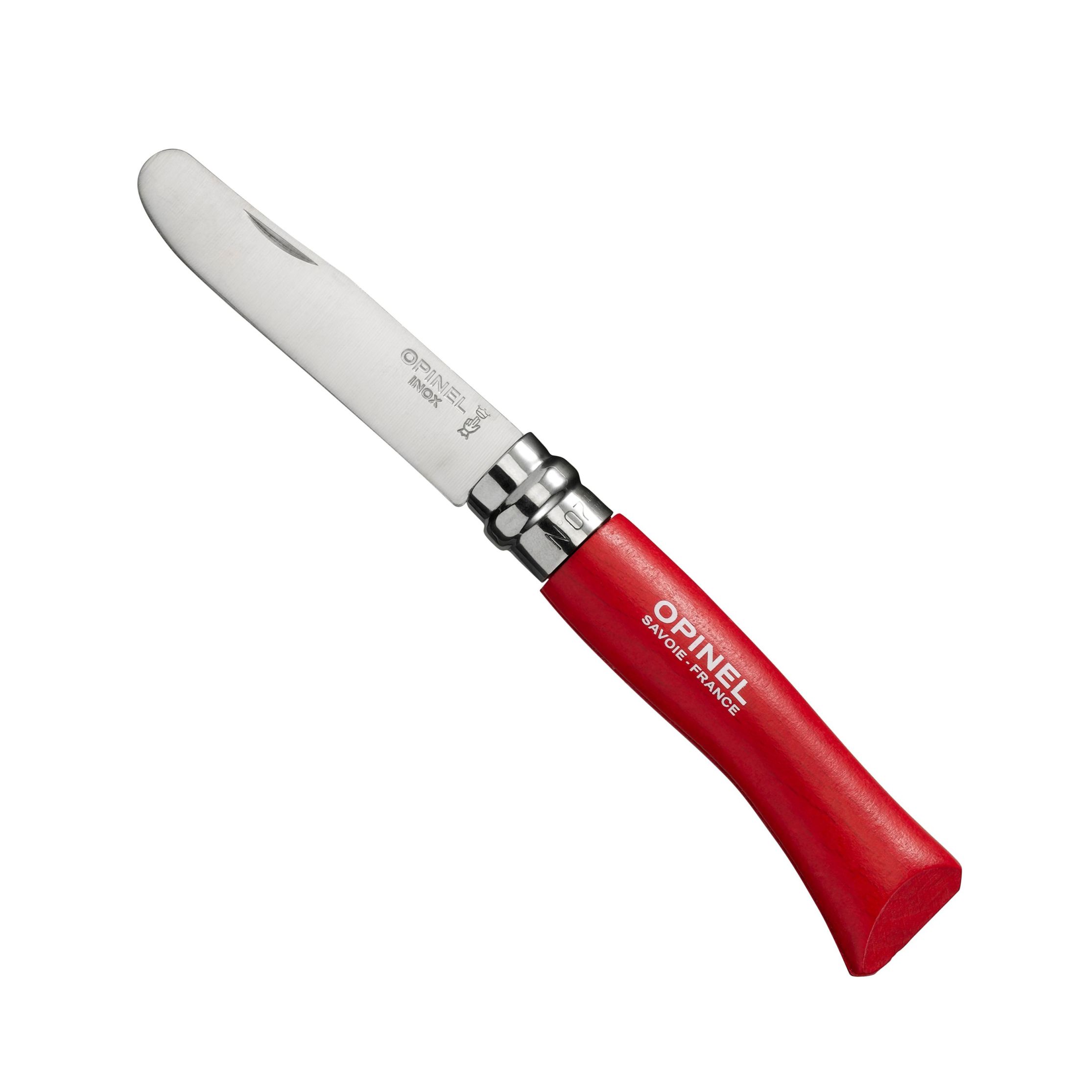 Zavírací nůž My First Opinel VR N°07 Inox červený 8 cm - Opinel