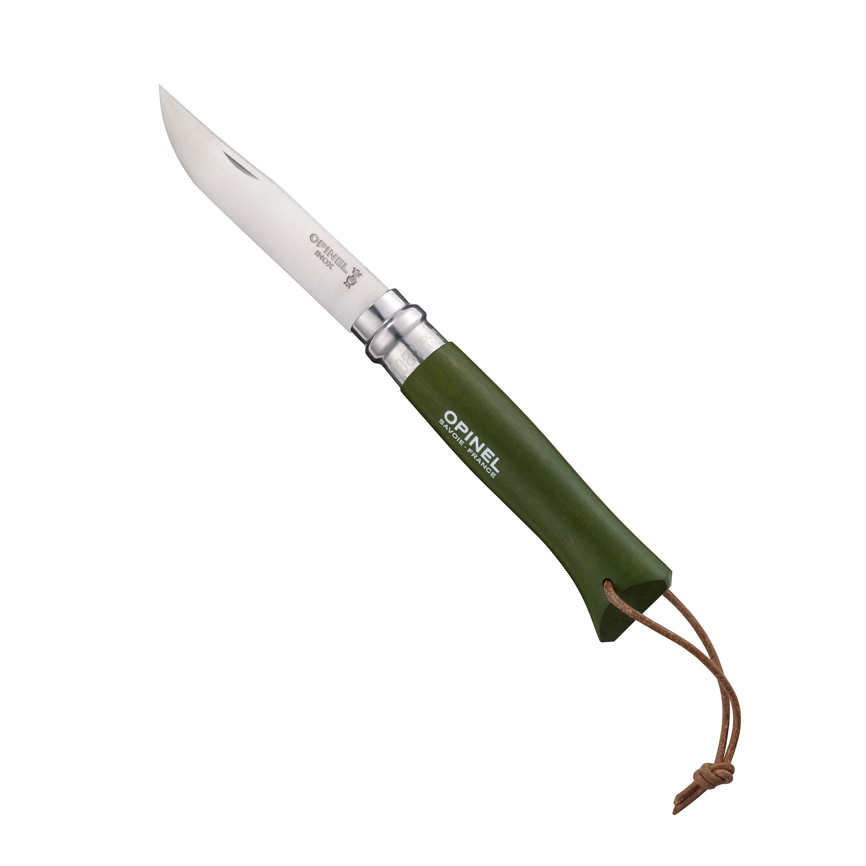 Zavírací nůž VR N°08 Inox Adventurer khaki 8,5 cm zelený - Opinel