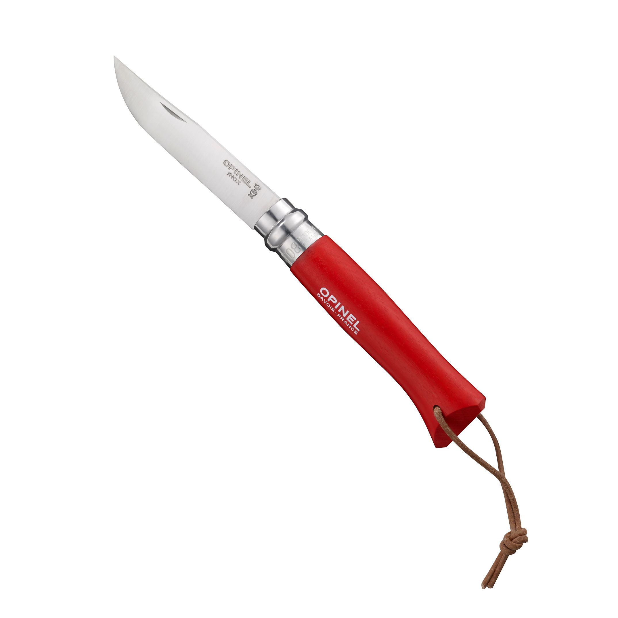 Zavírací nůž VR N°08 Inox Adventurer Red 8,5 cm červený - Opinel