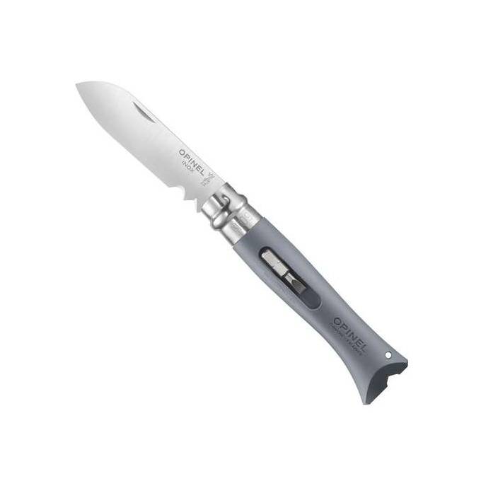 Zavírací kutilský nůž Opinel VRI N°09 DIY 7 cm, šedý - Opinel