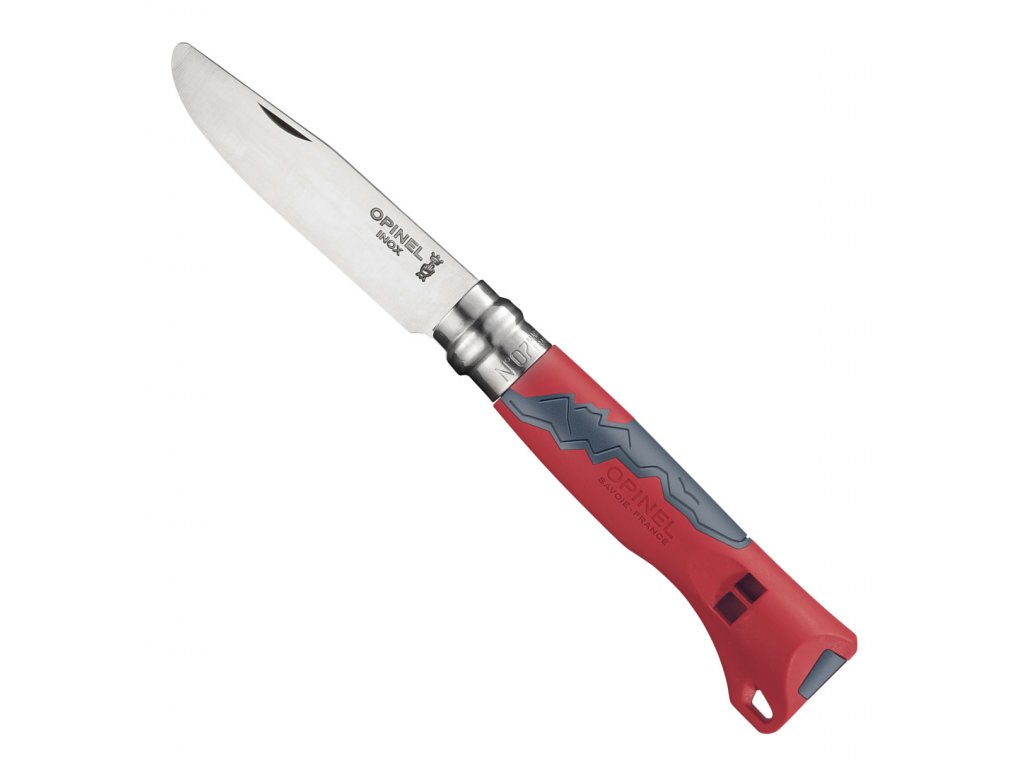Dětský zavírací nůž VRI N°07 Outdoor Junior červený 8 cm - Opinel