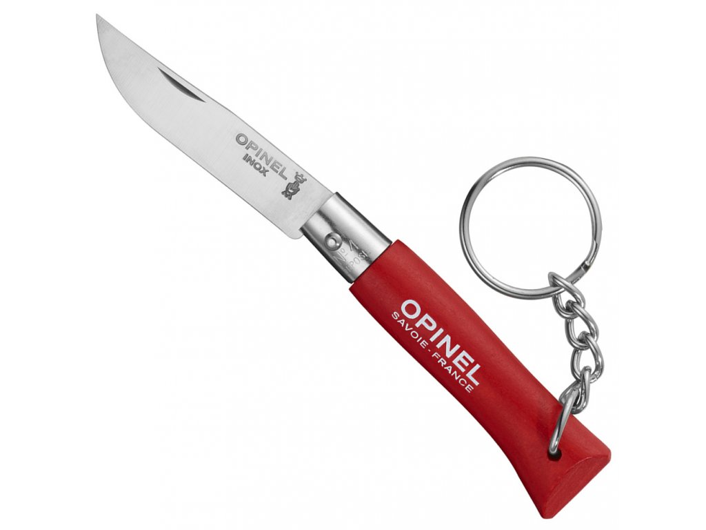 Klíčenka nůž VR N°04 red 5 cm červený - Opinel