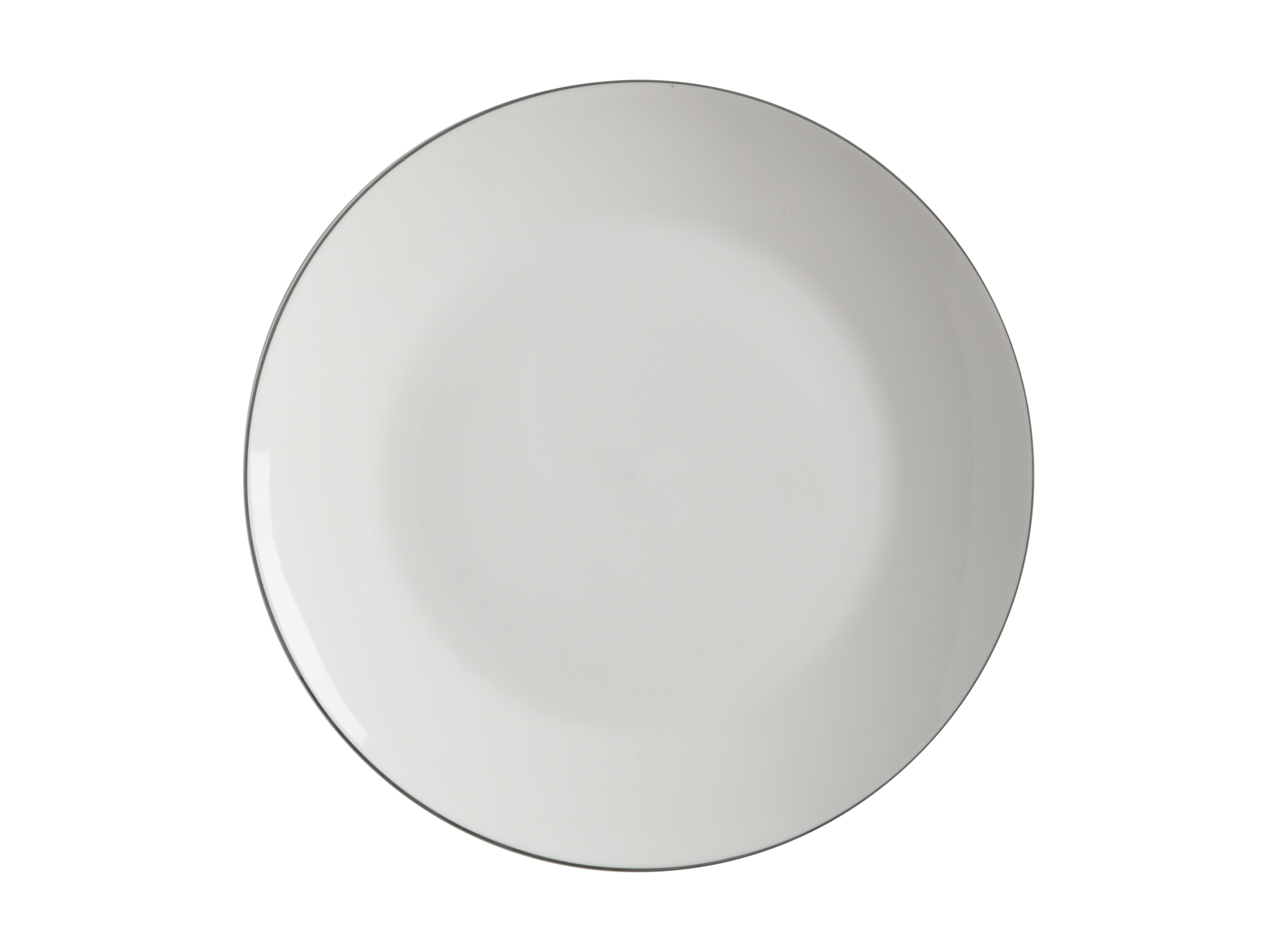 Porcelánový mělký talíř White Basics EDGE 27 cm - Maxwell&Williams
