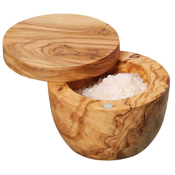 Dóza na sůl 9,5 cm, olivové dřevo - Zassenhaus