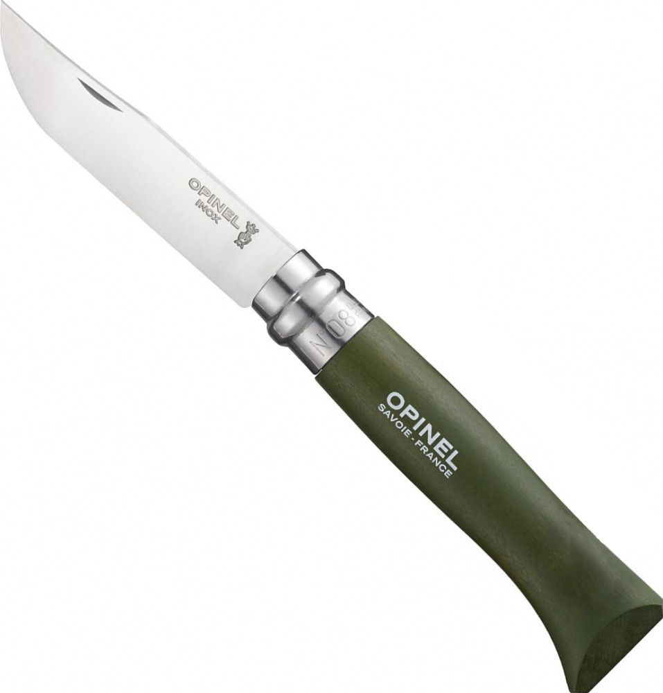 Zavírací nůž Opinel VRI N°08 nůž Trekking khaki blister 8,5 cm buk - Opinel