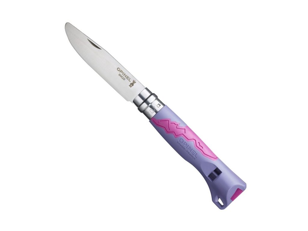 Dětský zavírací nůž VRI N°07 Outdoor junior violet 8 cm - Opinel