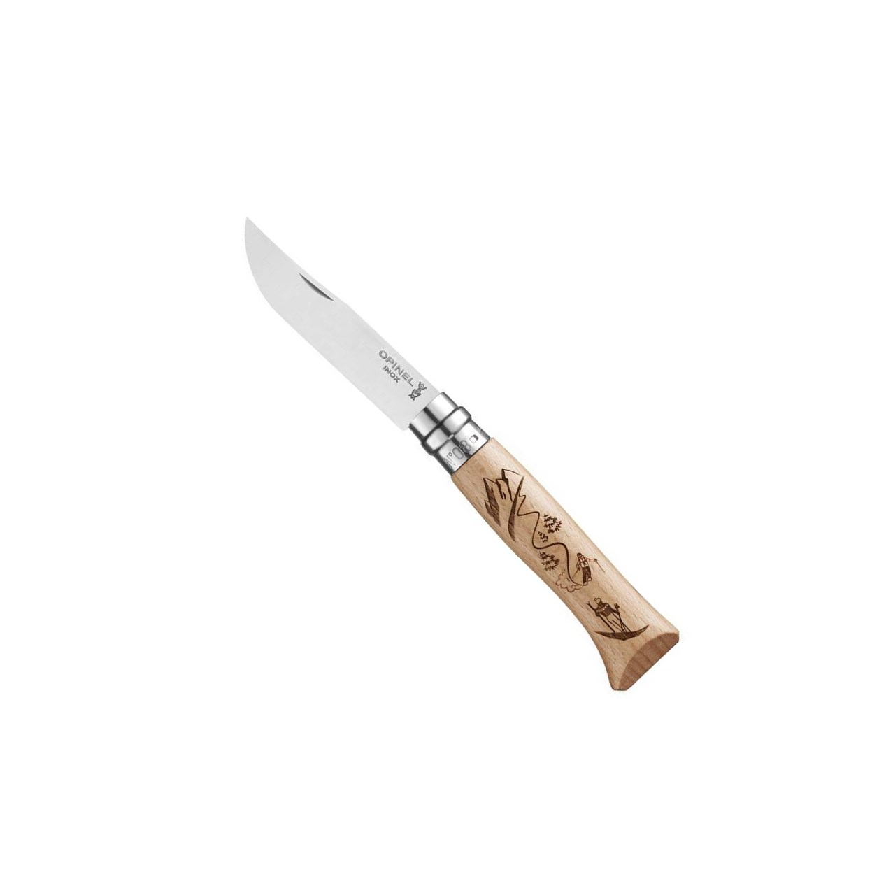 Zavírací nůž VRI N°8 Gravure Sport Ski 8,5 cm - Opinel