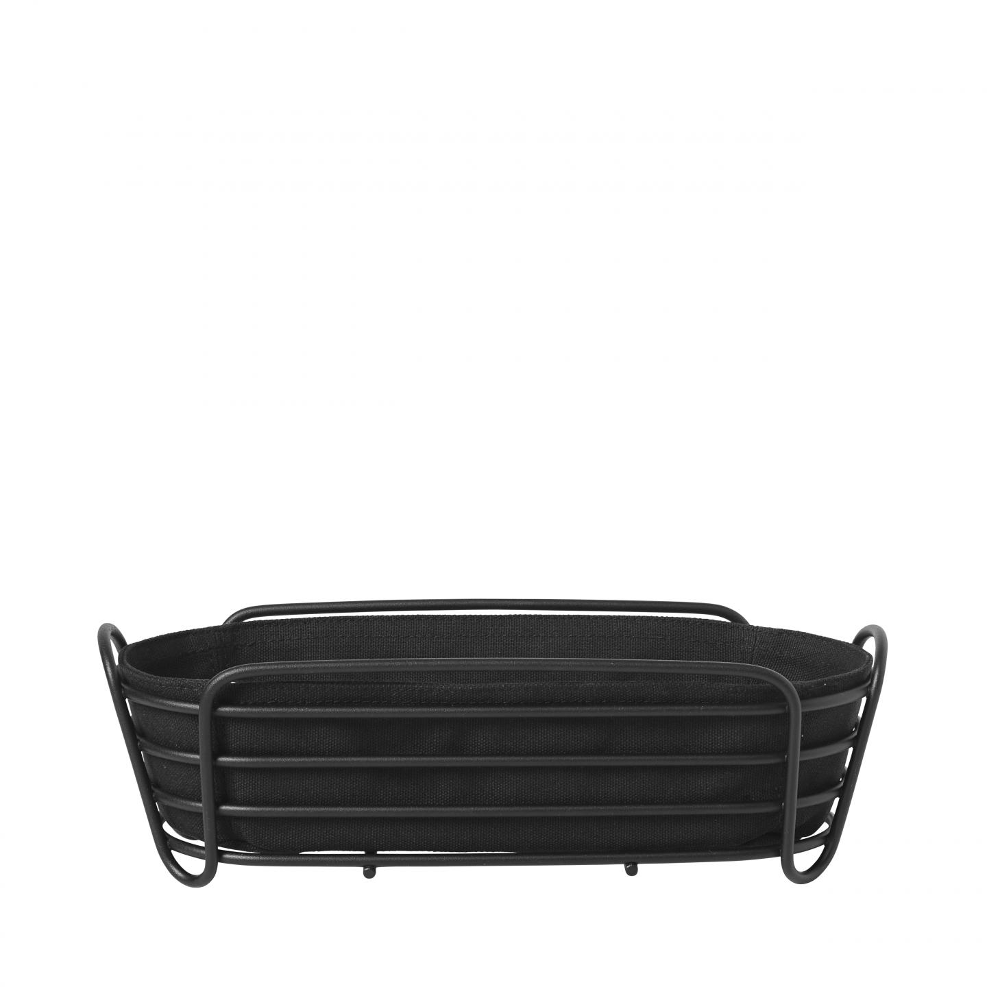 Košík na pečivo DELARA černý, 9x14x32cm - Blomus
