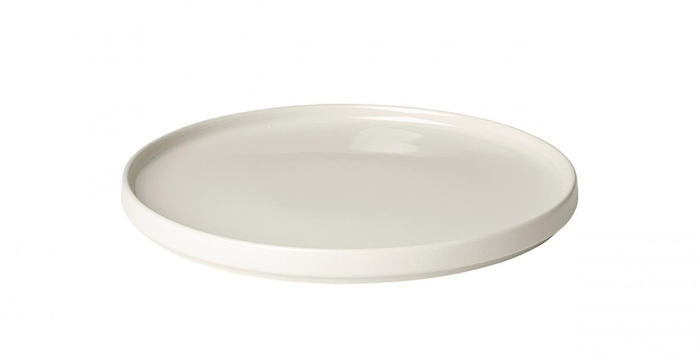 Mělký talíř PILAR 27 cm, krémový - Blomus