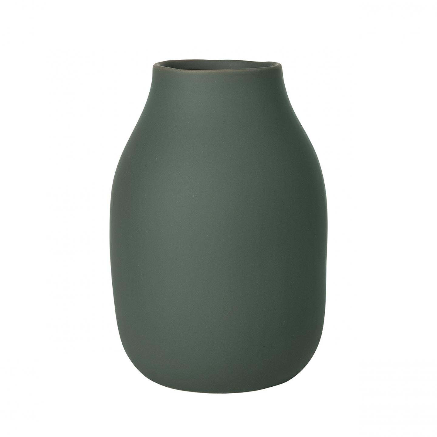Porcelánová váza COLORA velká, khaki - Blomus
