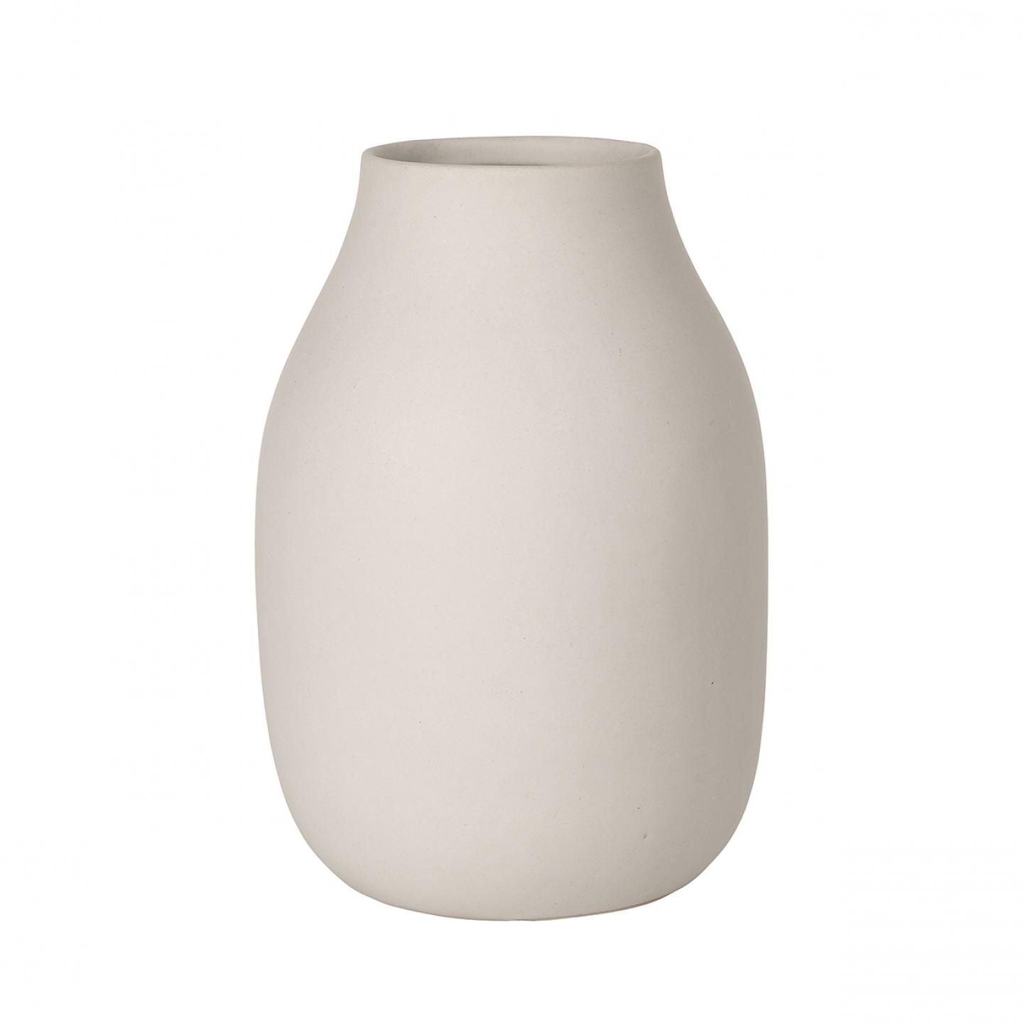 Porcelánová váza COLORA velká, krémová - Blomus