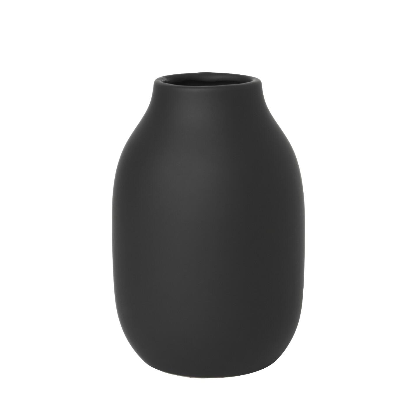 Porcelánová váza COLORA malá, černá - Blomus