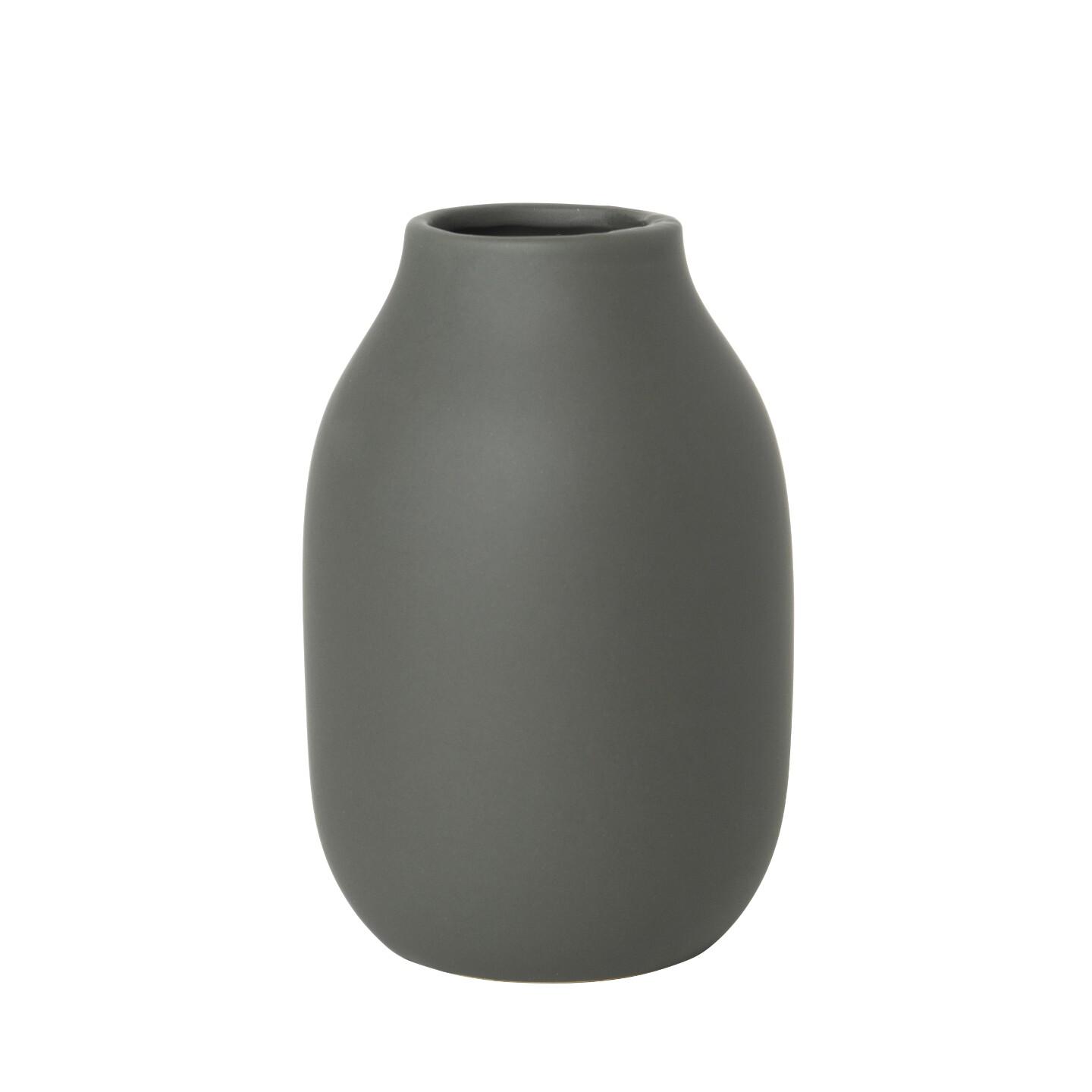 Porcelánová váza COLORA malá, khaki - Blomus