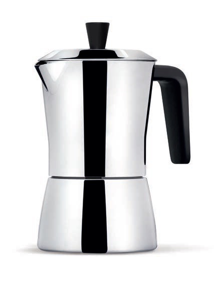 Kávovar TUA na 6 šálky 300 ml s redukcí na 3 šálek černá - Carlo Giannini